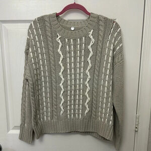 ! margaret o'leary grey sweater size M